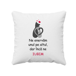 Ne enervăm unul pe altul, dar încă ne iubim - pernă