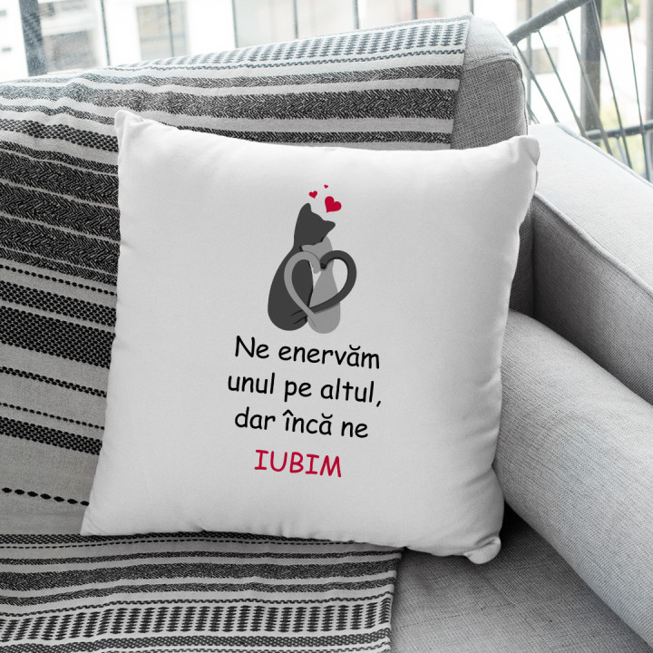 Ne enervăm unul pe altul, dar încă ne iubim - pernă