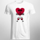 Wine is my valentine - T-shirt pentru bărbați cu imprimeu