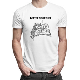 MAI BINE ÎMPREUNĂ - T-shirt pentru bărbați cu imprimeu