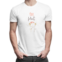 Soț fericit - T-shirt pentru bărbați cu imprimeu
