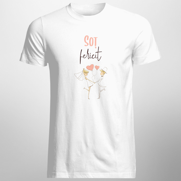 Soț fericit - T-shirt pentru bărbați cu imprimeu
