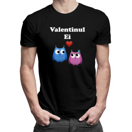 Valentinul Ei-  tricou pentru bărbați cu imprimeu
