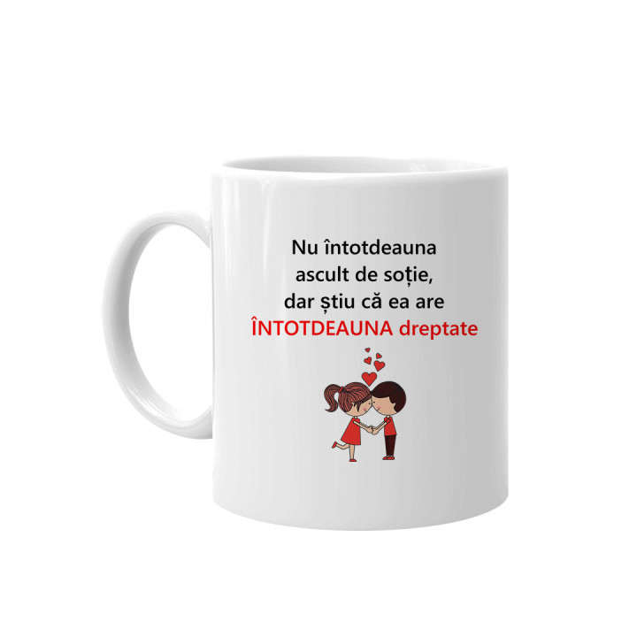 DE DRAGOSTE PENTRU TINE înnebunesc - cană