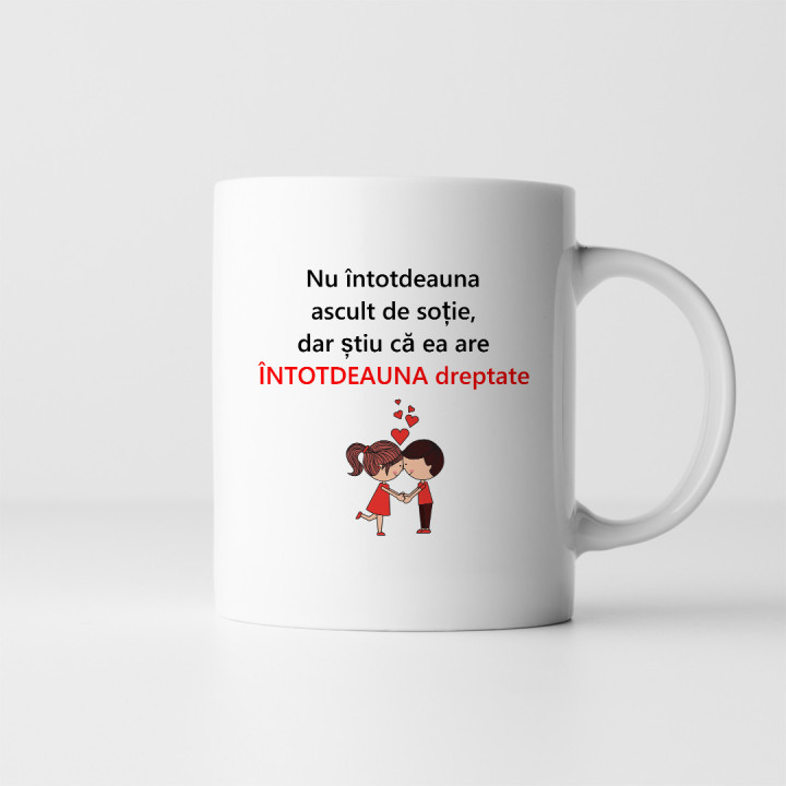 DE DRAGOSTE PENTRU TINE înnebunesc - cană