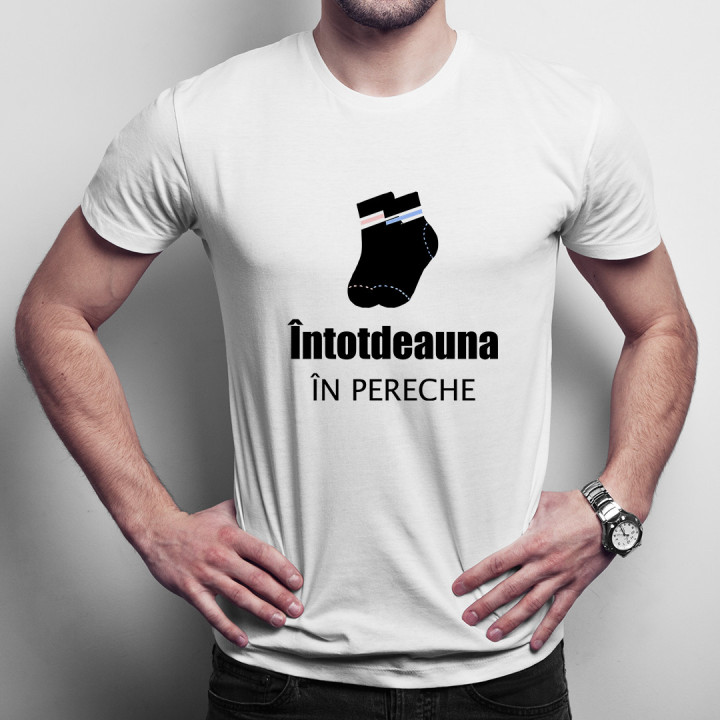 Întotdeauna în pereche - șosete - T-shirt pentru bărbați cu imprimeu