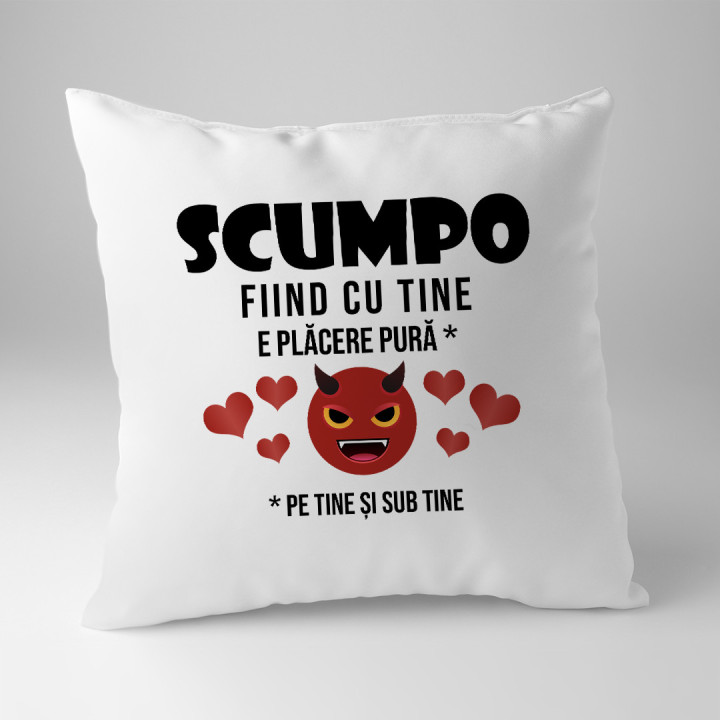 Îţi mulţumesc, că eşti comoara mea - pernă