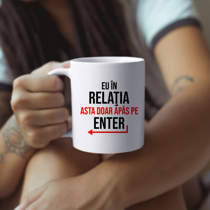 Sunt ca și cafeaua: tare, fierbinte și nu te las să dormi noaptea - cană