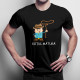Soţul mătură - tricou pentru bărbați cu imprimeu