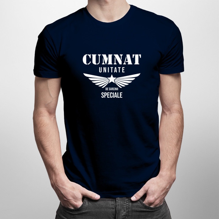Cumnat - unitate de sarcinii speciale -  tricou pentru bărbați cu imprimeu