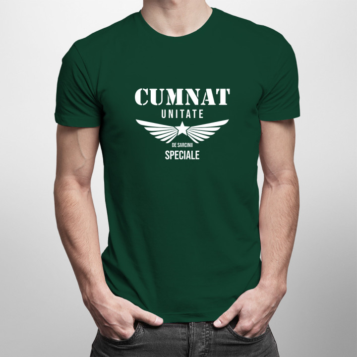 Cumnat - unitate de sarcinii speciale -  tricou pentru bărbați cu imprimeu