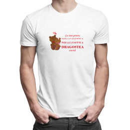 Cu tine pentru DRAGOSTEA eternă  - T-shirt pentru bărbați cu imprimeu