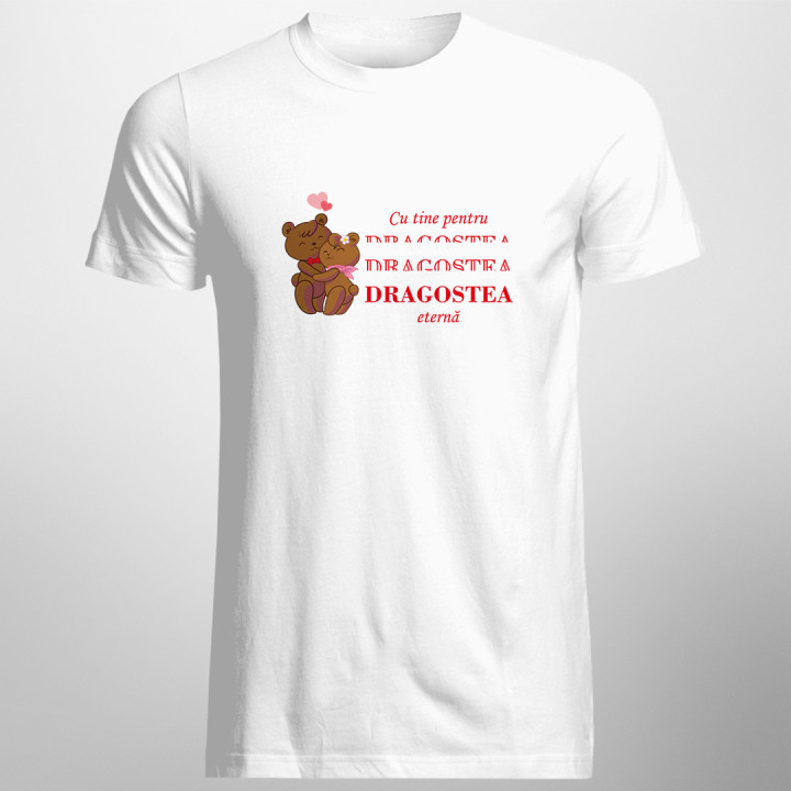 Cu tine pentru DRAGOSTEA eternă  - T-shirt pentru bărbați cu imprimeu