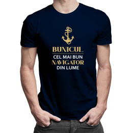 Bunicul nu întreabă, bunicul nu strică -  tricou pentru bărbați cu imprimeu