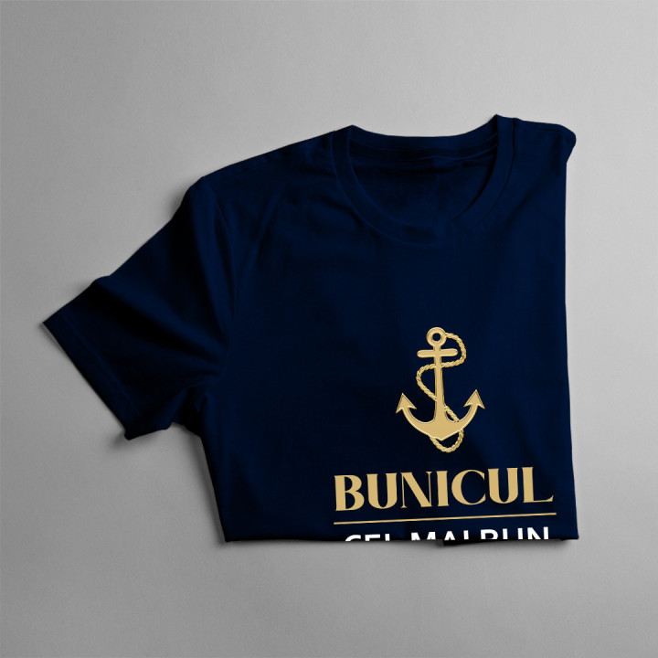 Bunicul nu întreabă, bunicul nu strică -  tricou pentru bărbați cu imprimeu