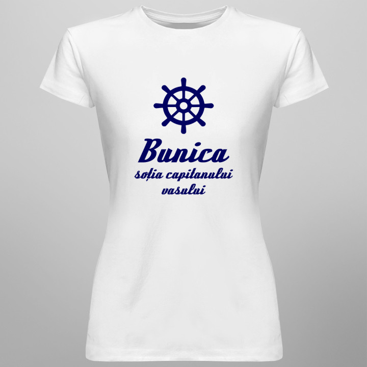 Bunica - soția capitanului vasului  - T-shirt pentru femei cu imprimeu