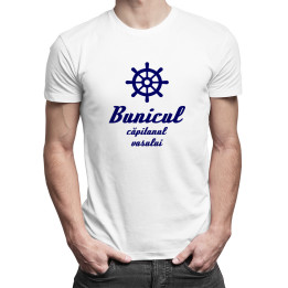 Bunicul - căpitanul vasului  - T-shirt pentru bărbați cu imprimeu