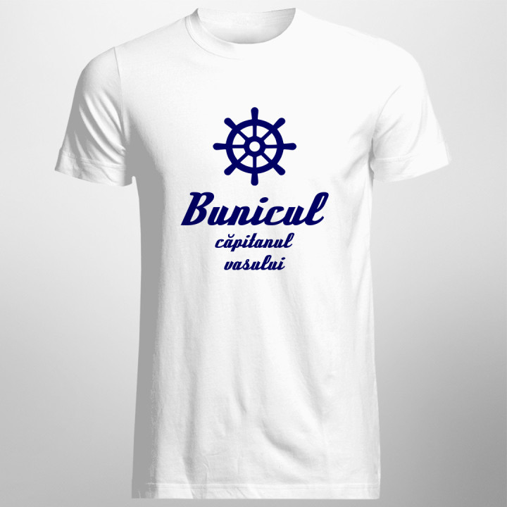 Bunicul - căpitanul vasului  - T-shirt pentru bărbați cu imprimeu