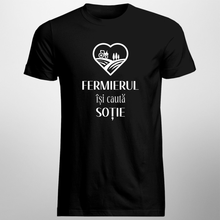 Fermierul își caută soție  -  tricou pentru bărbați cu imprimeu