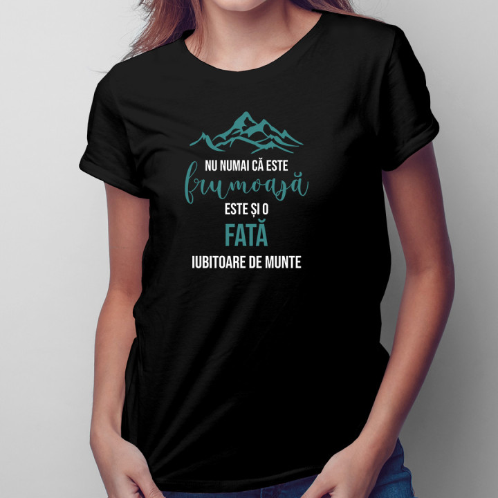 Nu numai că este frumoasă, este și fată de mecanic - tricou pentru femei cu imprimeu
