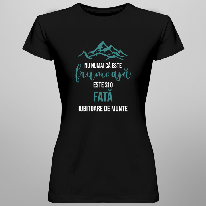 Nu numai că este frumoasă, este și fată de mecanic - tricou pentru femei cu imprimeu