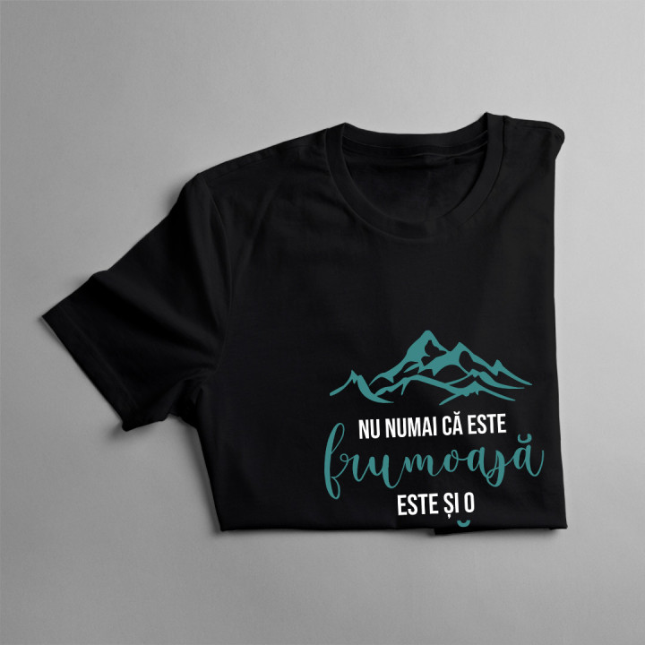 Nu numai că este frumoasă, este și fată de mecanic - tricou pentru femei cu imprimeu