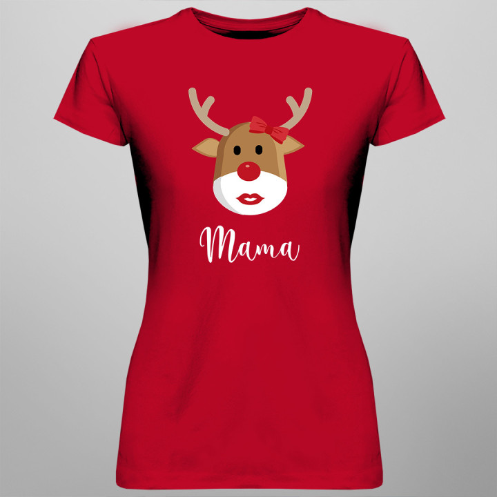 Tricou cu ren - mama - tricou pentru femei cu imprimeu