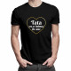 Tata cu o inima de aur - tricou pentru bărbați cu imprimeu