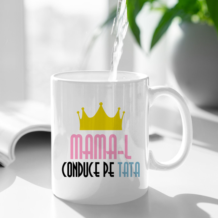 Mama-l conduce pe tata - cană