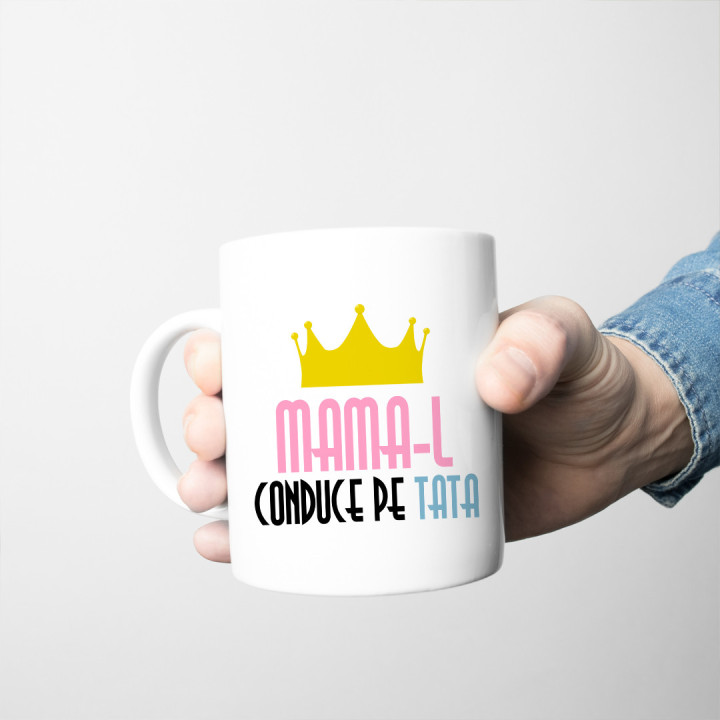 Mama-l conduce pe tata - cană