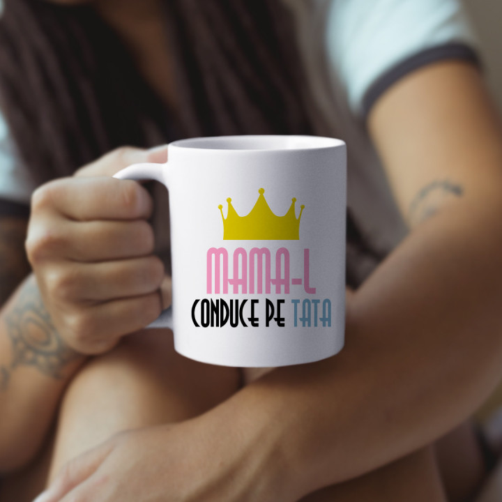 Mama-l conduce pe tata - cană