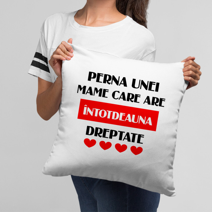 Perna unei mame care are întotdeauna dreptate - pernă