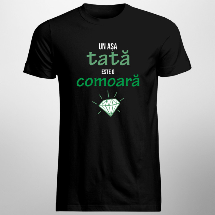 Un așa tată este o comoară -  tricou pentru bărbați cu imprimeu