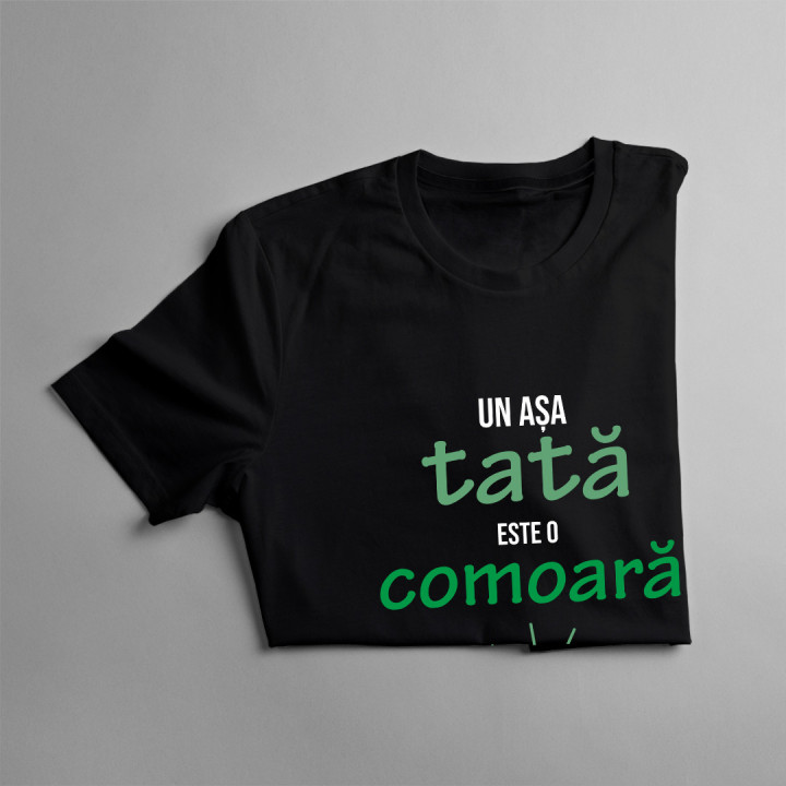 Un așa tată este o comoară -  tricou pentru bărbați cu imprimeu
