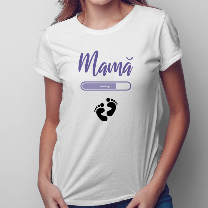 Mamă loading ...  - T-shirt pentru femei cu imprimeu
