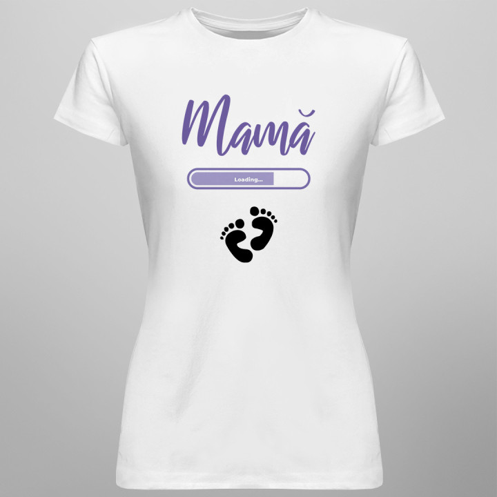 Mamă loading ...  - T-shirt pentru femei cu imprimeu