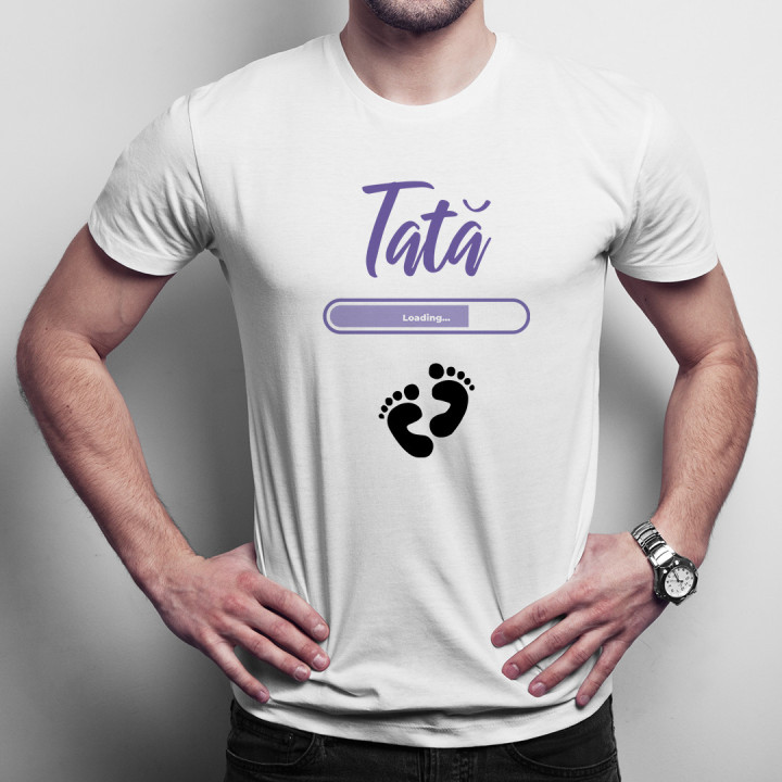 Tată loading ... - T-shirt pentru bărbați cu imprimeu