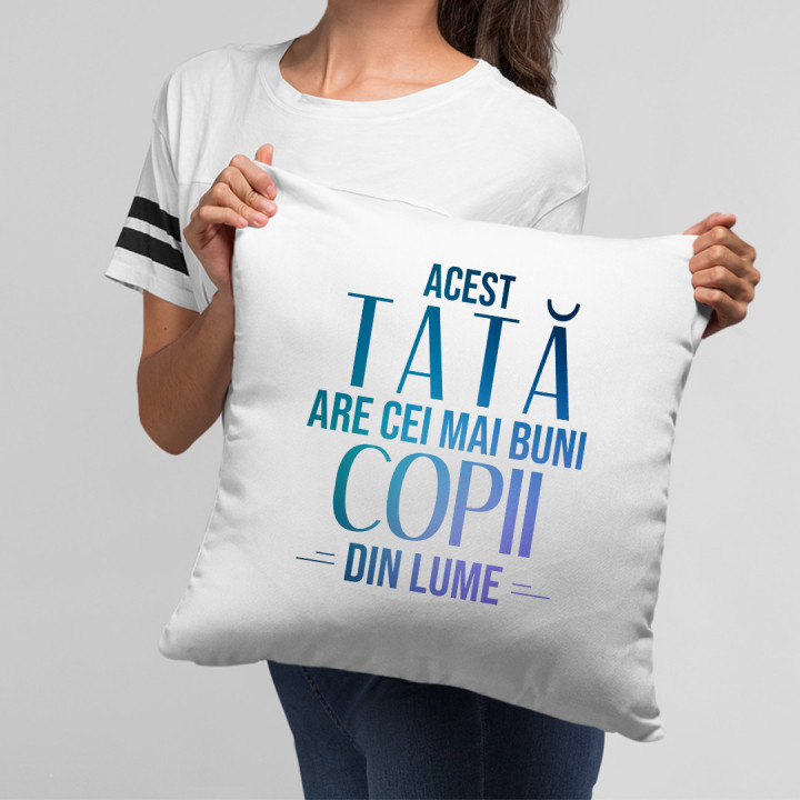 Acest tată are cei mai buni copii din lume - pernă