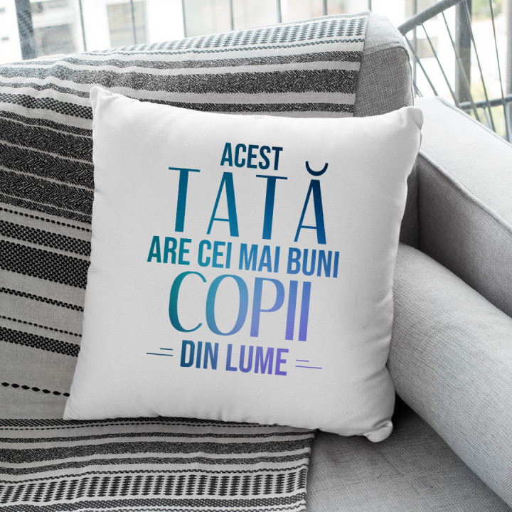 Acest tată are cei mai buni copii din lume - pernă