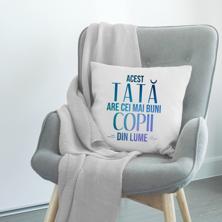 Acest tată are cei mai buni copii din lume - pernă