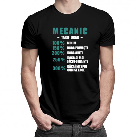 Mecanic - tarif orar v2 - T-shirt pentru bărbați
