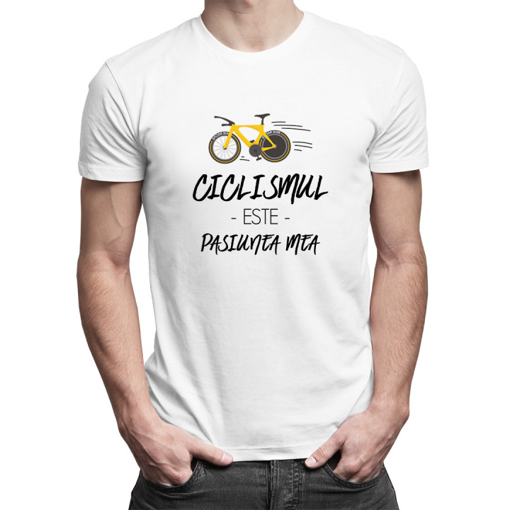 Ciclismul este pasiunea mea- T-shirt pentru bărbați cu imprimeu - produs personalizat