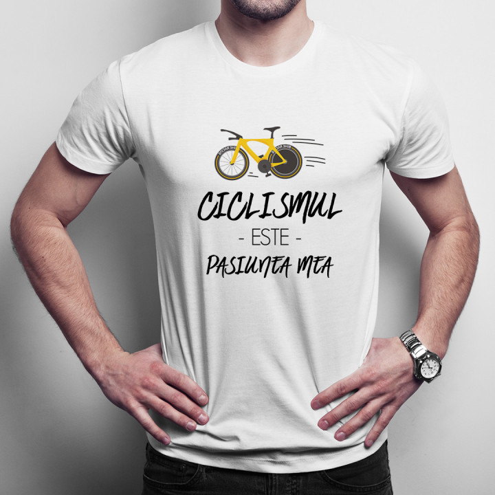 Ciclismul este pasiunea mea- T-shirt pentru bărbați cu imprimeu - produs personalizat