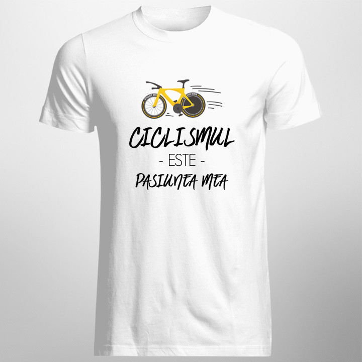 Ciclismul este pasiunea mea- T-shirt pentru bărbați cu imprimeu - produs personalizat