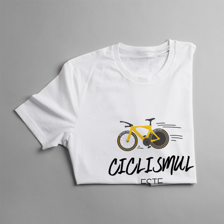 Ciclismul este pasiunea mea - T-shirt pentru femei cu imprimeu - produs personalizat