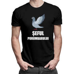 Șeful porumbarului -  tricou pentru bărbați cu imprimeu