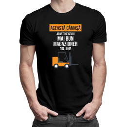 Această cămașă aparține celui mai bun magazioner din lume -  tricou pentru bărbați cu imprimeu