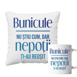 Bunico, nu știu cum, dar nepoții ți-au reușit - Set pentru bunica