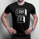 Ctrl+C - tricou pentru bărbați cu imprimeu