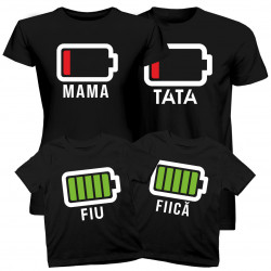 Set pentru o familie - Baterie - tricou imprimat